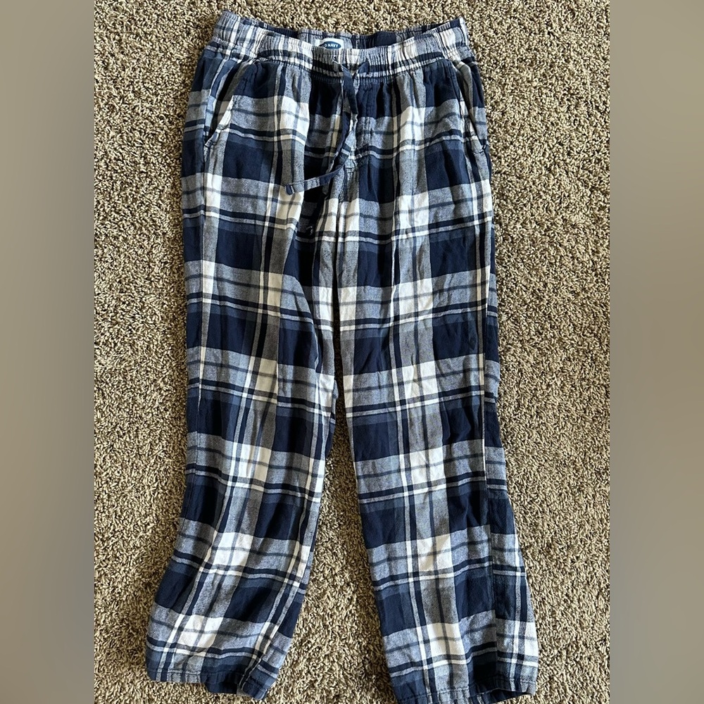 Blue Plaid Pajama pants